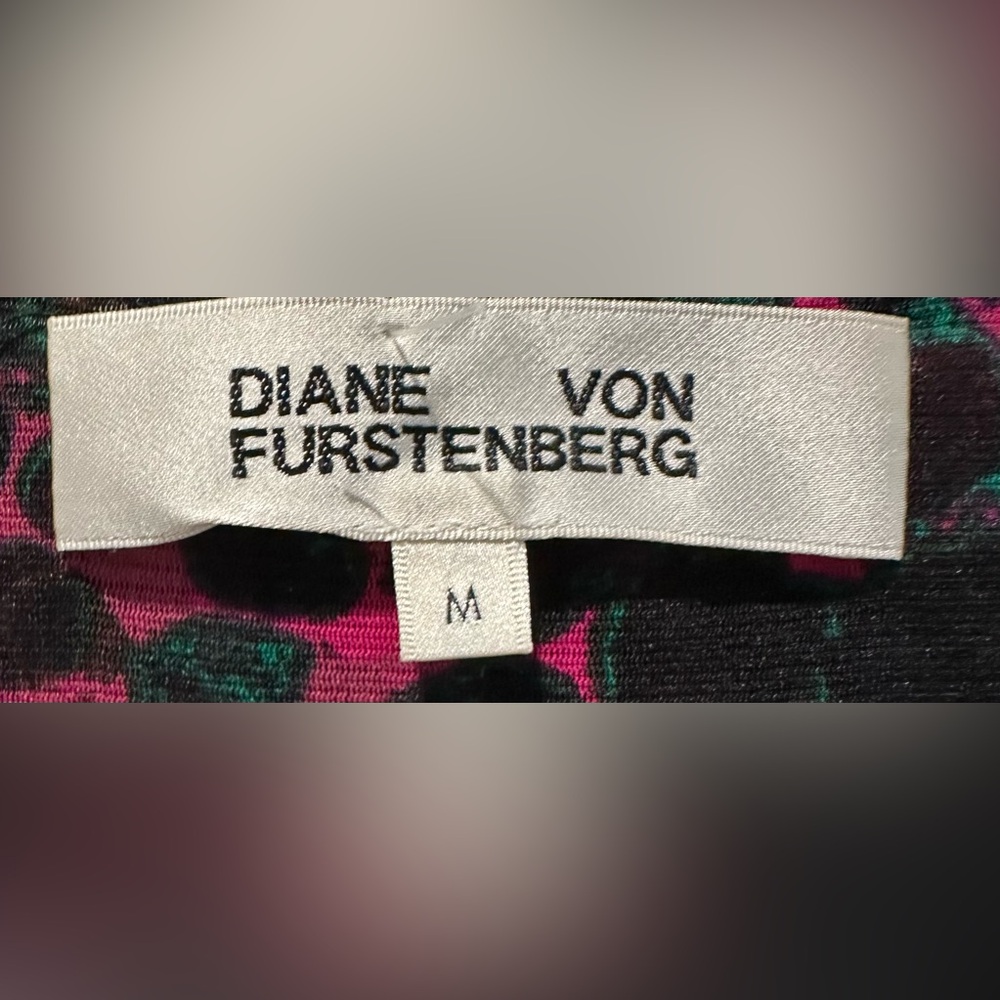 Diane Von Furstenberg Edyna Ruched Midi Dress Asymmetric Neckline ZB1 - Picture 4 of 9